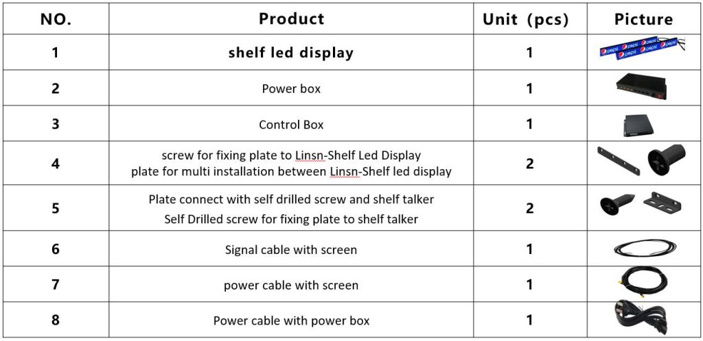 Shelf LED Display